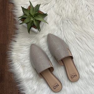 NO PARKING | Rhinestone/Crystal Pointed Toe Slip On Mules | Size 10